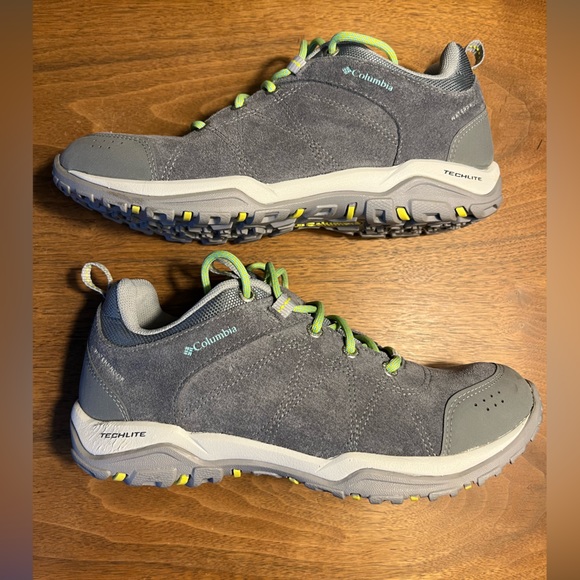 Columbia Women's Fire Venture Gray Suede Waterproof Trail Shoes Size 8 Like NIB - Picture 14 of 16